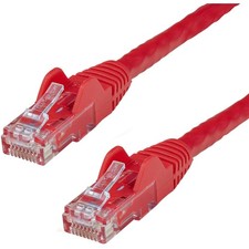StarTech N6PATCH20RD 20ft Red Cat6 Patch Cable Snagless RJ45 picture
