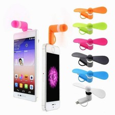 FAN 3-IN-1 SMART PHONE MINI air cooling for car office travel iPhone micro B C picture