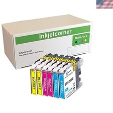 Cyan, Magenta, Yellow Ink Cartridges for Brother Printers - 6-Pack Replacement picture