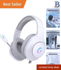 Lightweight CM7002 Gaming Headset - Adjustable, RGB, Compatible with PS4, PC picture