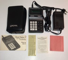 VTG Litton Royal Digital V Calculator w/Charger, Manual, Case RARE TESTED/WORKS picture