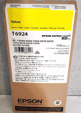 Epson T6924 Yellow 110ml Ink Cartridge SC-T3000 Genuine New Sealed Box EXP 2027 picture