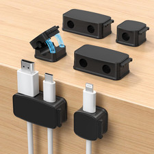 Organizador cables magnetico 6 piezas clips adhesivos para cargador y cables usb picture