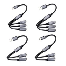 USB A / USB C Male to Dual USB Female Charging Data OTG Adapter Y-Splitter Cable picture