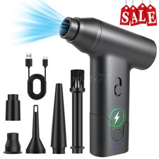 300000RPM Electric Air Duster Cordless Mini Jet Dry Blower Portable Turbo Fan US picture
