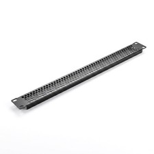 1U/2U Vented Blank Rack Panel - Steel Powder Coated Rack Case Panel 19