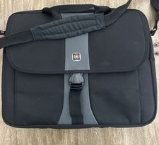 Swiss Tech Wegner Laptop Case Messenger Bag Black Mutli Compartment picture