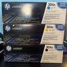 New GENUINE SET 3 HP 304A TONER CC530A CC413A CC532A picture