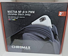Noctua NF-A14 PWM chromax.black.swap 140mm Quiet Case Fan 4-Pin 1500RPM Black picture