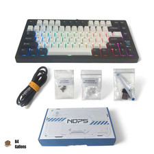 Chilkey ND75 Aluminum 75% Mechanical Keyboard + Screen for Wireless Gaming Black picture