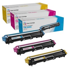 LD Compatible Brother TN225 3PK Cartrtidges: 1 TN225C, 1 TN225M, 1 TN225Y picture