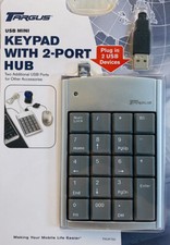 Targus Mini 19-Key Numeric Keypad with USB Hub Silver PAUK10U picture