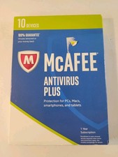 Mcaffee Antivirus Plus 2016 Intel Security 10 Device SEALED picture