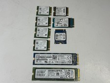 Lot of 9 - 256GB NVMe M.2 SSD Mixed Brands- TESTED WIPED  picture