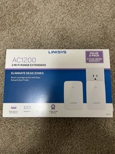 Value 2-Pack Linksys AC1200 Wi-Fi Range Extenders (RE6350) picture