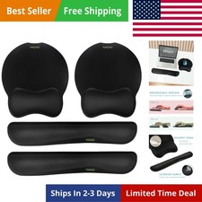 Keyboard Wrist Rest and Mouse Pad Wrist Support, Ergonomic Memory Foam Set fo... picture
