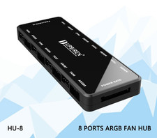 UPSIREN HU-8 ARGB PWM Fan Hub 8 Port Motherboard Sync Magnetic Base picture