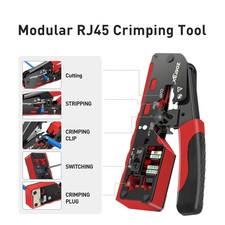 RJ45 Pass Through Crimping Tool for Network Cat6 Cat5-All in One RJ45 Crimper picture