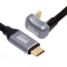 Cablecy Opposite Angled USB-C USB 3.1 Type C Male to Male Extension Data Cable picture