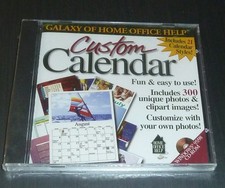 Custom Calendar Galaxy of Home Office help Windows 95/98 Vintage Clipart Sealed picture