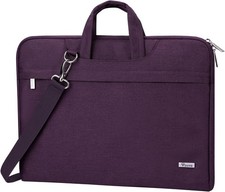 17.3-17 Inch Laptop Sleeve with Handle, MacBook Sleeve, Dark Purple for Dell, HP picture
