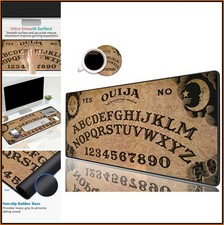 XXL Gaming Mouse Pad 31.5x11.8 Retro Ouija Board Design with Coasters picture