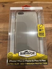Griffin iPhone 7 Plus 6/6S PLUS Survivor Clear Case New Sealed Military Standard picture