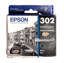 EPSON 302 Black Premium Ink Standard Capacity (T302020-S) 10/2024 Sealed NEW picture
