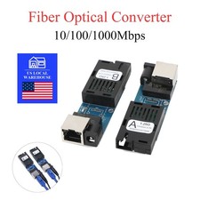 1Pair Mini Gigabit Fiber Optical Media Converter Single Mode 3Km UPC/APC SC-Port picture
