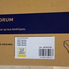 New Sealed OKI Genuine Laser Drum Yellow for C911 C931 C941 C942 45103725 picture