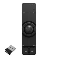 Keychron Nape Pro Bluetooth 5.3 2.4 GHz Wired Trackball Mouse Black NEW picture