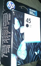 HP 45 51645A Black Ink Cartridge Genuine New Sealed Box (Models in Photo)Expired picture