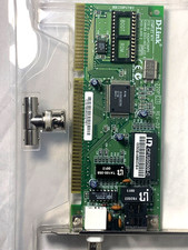 VINTAGE ISA D-Link DE-220 DUAL PORT FOR DOS, WINDOWS, UNIX open box picture