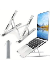 Foldable Aluminum Laptop Stand Adjustable Ergonomic Riser for MacBook picture