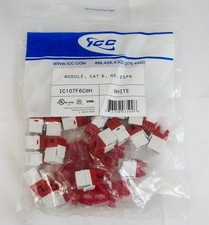 ICC MODULE CAT 6 HD 25PK WHITE IC107F6CWH UPC 633758035996 picture