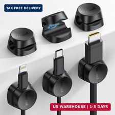 Lamicall 6Pack Cord Organizer, [1s Lock] Spring Cable Holder Clips for Desk picture