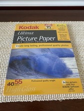 NEW 55 Sheets Kodak Ultima Picture Paper Inkjet HIGH GLOSS HVY WEIGHT 8.5