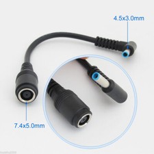 4pcs HP DC Power Cable 7.4x5.0mm Female to 4.5x3.0mm Male Central Pin Adapter picture