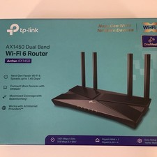 TP-Link AX1450 Dual Band Wi-Fi 6 Router Backwards Compatible Easy Set Up (NIOB) picture