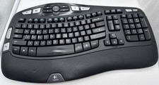 Logitech K350 Wave Wireless Keyboard – Working (NO DONGLE/RECEIVER) SHIPS FREE picture