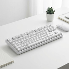 131 Keys PBT Keycaps Set, Double Shot Shine Through Backlit Key Caps, OEM Pro... picture