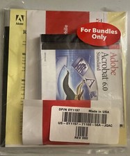 NIP Sealed Adobe Acrobat 6.0 Standard for Windows PC with serial number picture