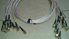 US MADE 10 Pack   SMA male to SMA male Pigtail Coaxial Jumper Cable RG316   3 FT picture