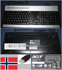 Keyboard Qwerty NO Norwegian ACER KU-0355 KB.KUS03.248 KBKUS03248 USB port picture