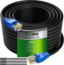 Cat6 Outdoor Ethernet Cable 500 FT, Heavy Duty Double Jackets Internet Cord picture