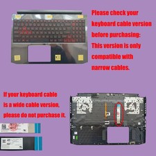 New Palmrest For Acer Nitro 5 AN515-55 AN515-57 w/ Backlit Keyboard 6B.QAZN2.001 picture