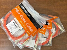 LOT of 5 Black Box Network Services Premium Fiber Optic Cable Ceramic Tip SC-LC picture