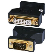 2x VGA to DVI-A Video Adapter VGA (HD15) Male to DVI-A Female Converter Adapter  picture