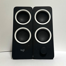 Logitech Z200 2.0 Stereo Multimedia Speakers Black White PC Desktop Tested picture