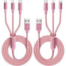 Multi Charging Cable, 3 in 1 Charging Cords for Multiple Devices-2Pack4FT | Univ picture